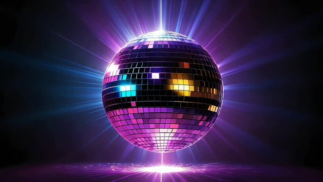 Round disco lights entertainment seamless motion video