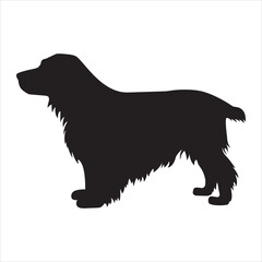 Cocker Spaniel Dog silhouette icon vector illustration design on white background