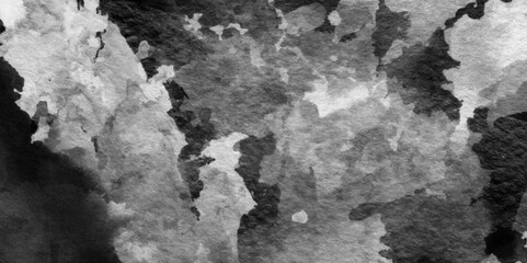 black and white background texture of watercolor marble painted surface, Watercolor marble painting white paper texture, white gray texture abstract ink splashes of watercolor background.