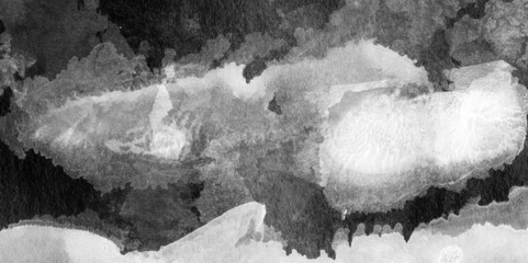 black and white background texture of watercolor marble painted surface, Watercolor marble painting white paper texture, white gray texture abstract ink splashes of watercolor background.