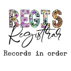 Floral Leopard Print Registry Records in Order Design