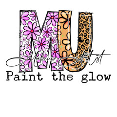 Makeup Artist Design with Flowers and Leopard Print - Paint the Glow
