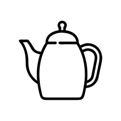 Teapot Icon Outline Vector Illustration