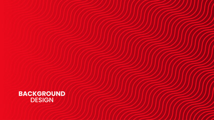 Red background design with wavy lines suitable for graphic design projects, social media posts, website banners, and presentations.