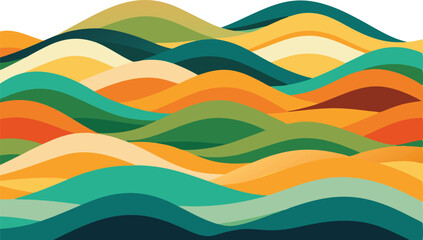 Abstract pattern hill