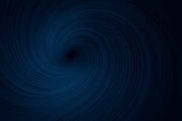 Deep and Enigmatic Spiral - Vortex Background. This image showcases a dark blue, concentric spiral pattern with a central void, creating a sense of depth and mystery