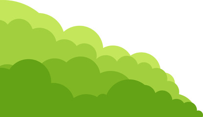 Fototapeta premium Green Bushes Corner