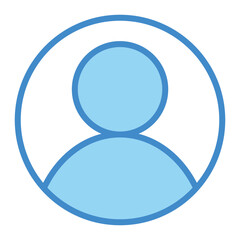 User profile sign symbol vector flat icon