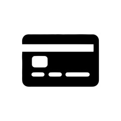 Credit card payment icon, financial transaction symbol. Plastic money for purchasing goods and services graphic, e-commerce and banking illustration design.