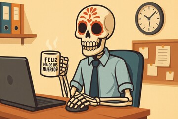Skeleton Office Humor