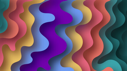 abstract background colorful paper cut