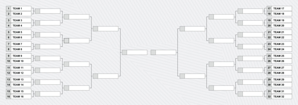 team bracket tournament design template
