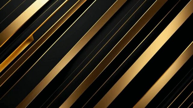 Abstract background with diagonal gold lines on a dark surface, creating a dynamic and elegant pattern.