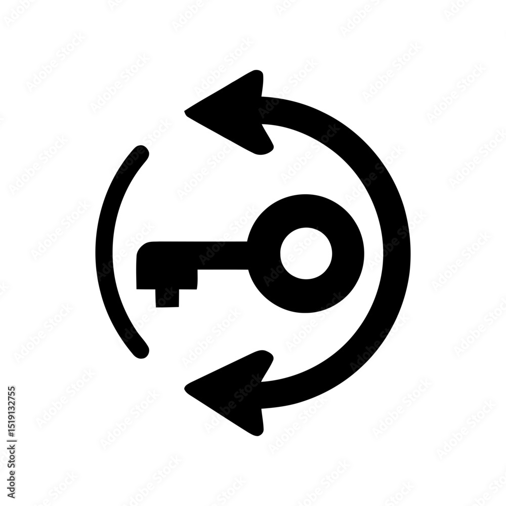 Poster padlock in rounded square icon, app button for security features or locked content. symbolizes prote