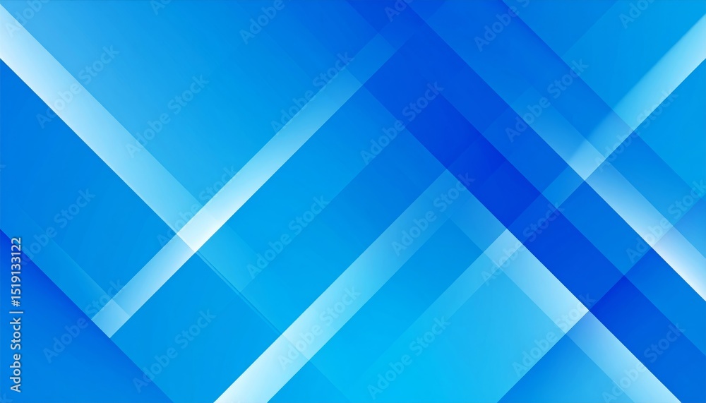 Wall mural abstract blue background with geometric lines pattern and digital technology design