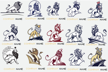 Fototapeta premium Lion Logo For Company 