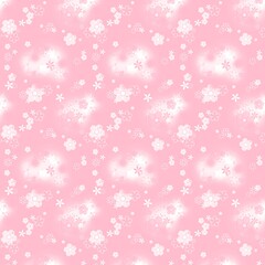 Floral Pattern Background,  Seamless Flower Design, Vintage Botanical Texture