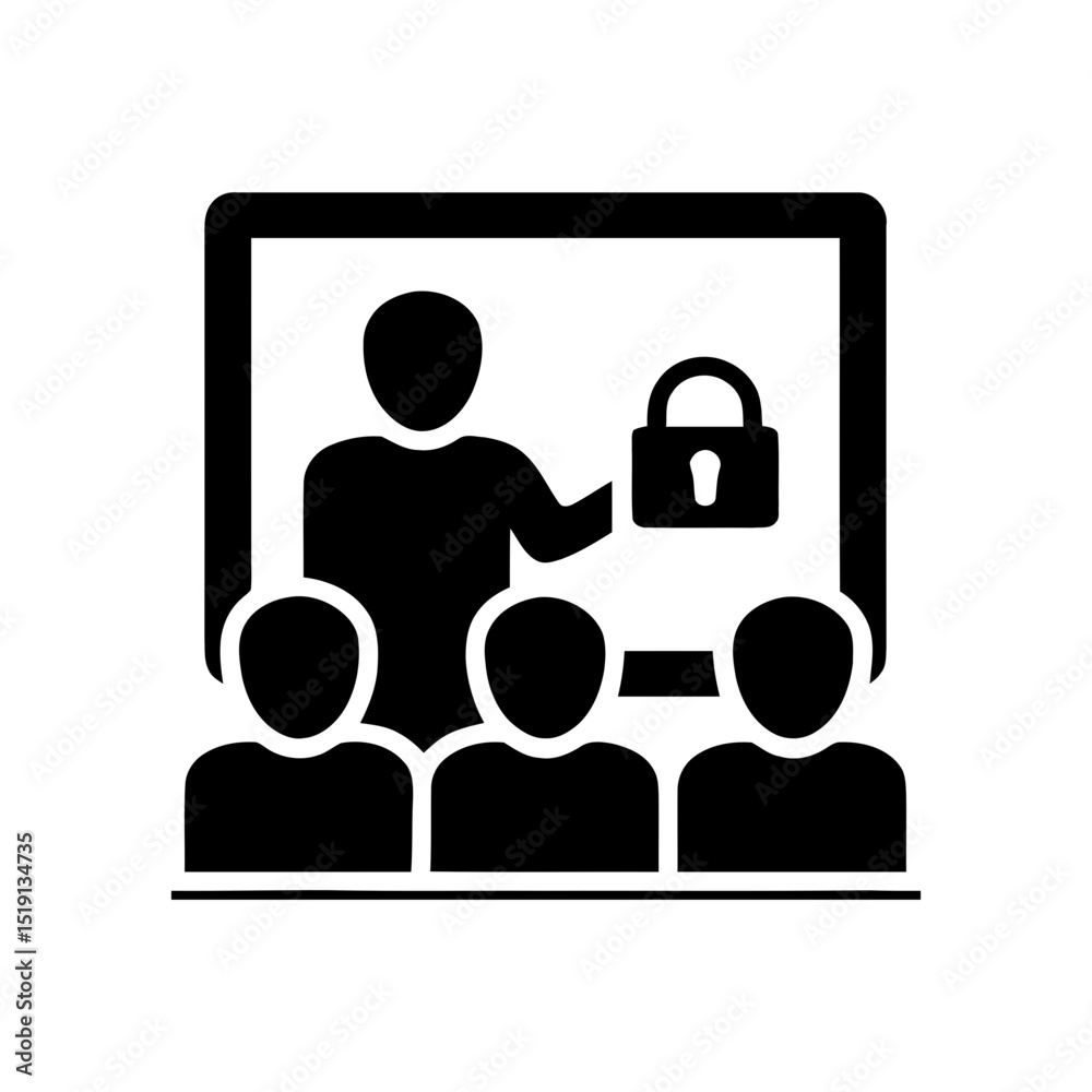 Poster document with shield and checkmark, for a verified secure file, approved data protection, or a compl