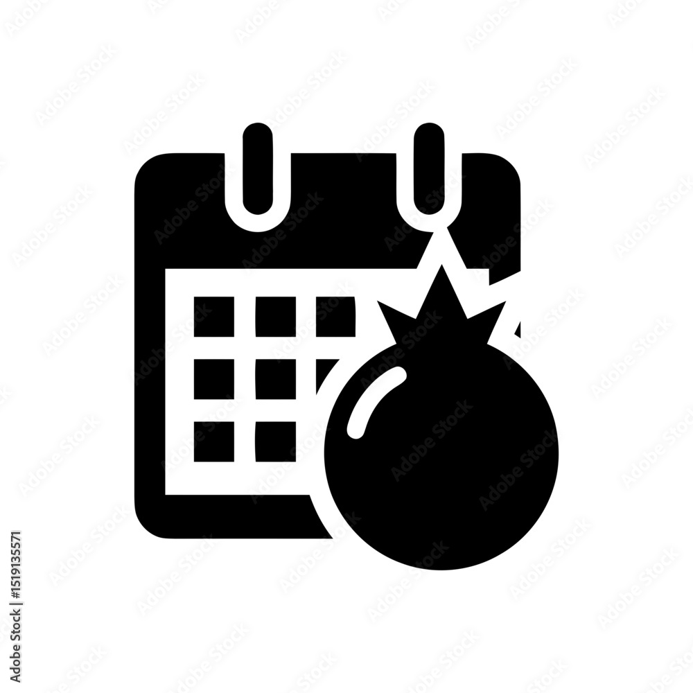 Poster worm or larva icon, commonly representing a computer worm (malware), a software bug, or a system vul