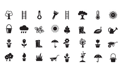 Ecology line icons