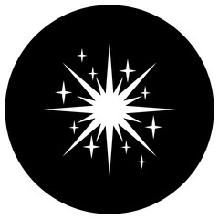 Sparkle vector icon. Shine symbol illustration. star sign or logo.