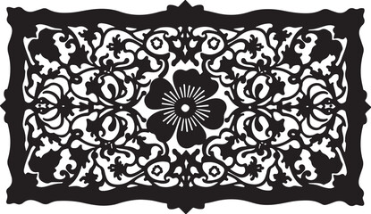 Elegant Laser Cut Floral Frames