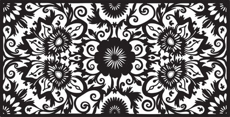 Elegant Laser Cut Floral Frames