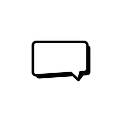 simple icon of speech bubble
