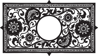 Elegant Laser Cut Floral Frames