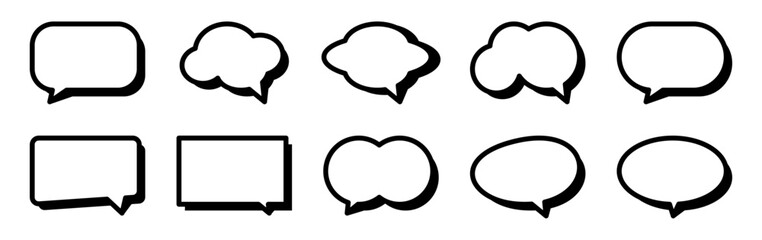 simple icon of speech bubble