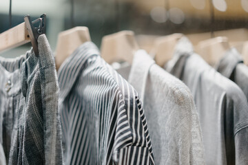 clothes store in shopping mall