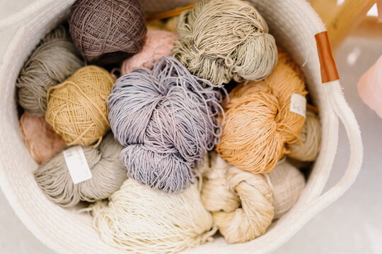 Yarn in the basket