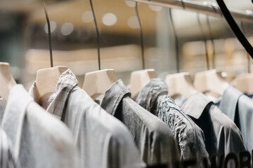 clothes store in shopping mall