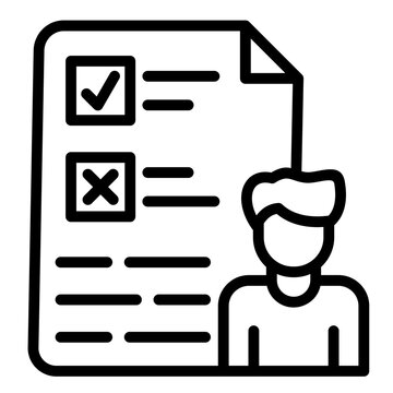 document checklist person outline clip art preview