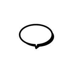 simple icon of speech bubble