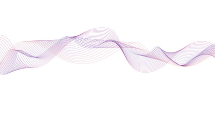 Purple and Pink Abstract Wave Line Background, Smooth Flowing Curve Design