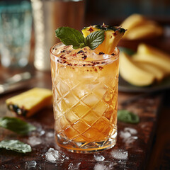 a photo of the cocktail Banana and pineapple