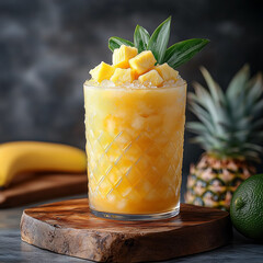 a photo of the cocktail Banana and pineapple