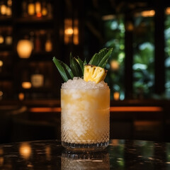 a photo of the cocktail Banana and pineapple
