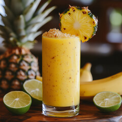a photo of the cocktail Banana and pineapple