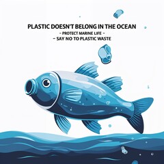 World Environmental Day 2025 , Minimalist Environmental Poster Beat Plastic Pollution , Save Earth in Style   , Save ocean , illustration image , photo , background
