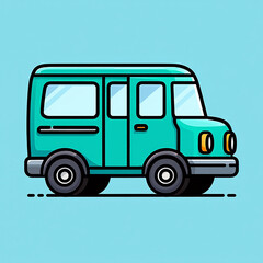vector illustration of a cartoon car