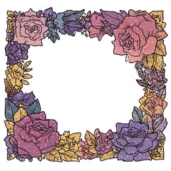 frame, flower, floral, border, decoration, leaf, flowers, pink, vector, design, nature, spring, wreath, illustration, pattern, art, card, beauty, blossom, summer, plant, bloom, heart, ornament, love, 