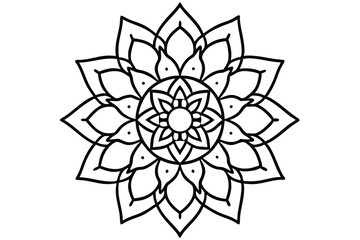 Rose gold mandala design with delicate floral patterns