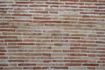 foto muro pared de ladrillos rojos 
