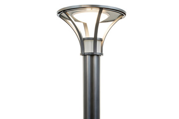 lamppost standing isolated on transparent white background