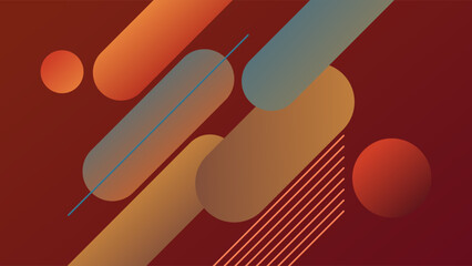 ABSTRACT BACKGROUND ELEGANT RED ORANGE GRADIENT SMOOTH LIQUID COLORFUL DESIGN WITH DIAGONAL GEOMETRIC SHAPES VECTOR TEMPLATE GOOD FOR MODERN WEBSITE, WALLPAPER, COVER DESIGN 