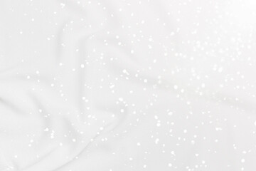 Abstract white fabric texture background, waving white fabric pattern background