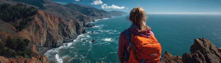 Experience nature as you witness someone taking a deep breath