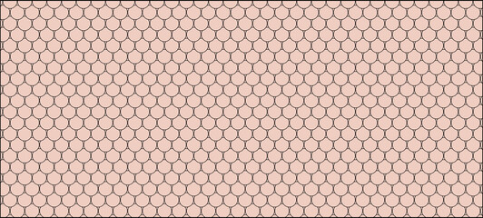Seamless vintage red roof tiles texture for a retro background design